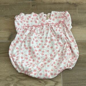 The Beaufort Bonnet Company Pink and White Bodysuit